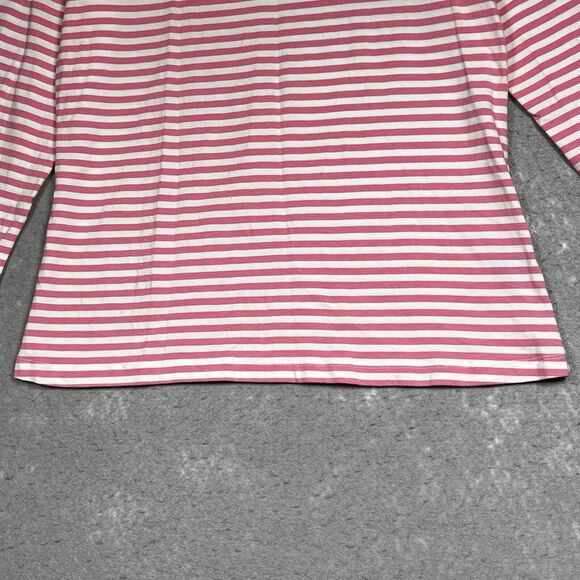 J. McLaughlin Shirt Womens Size Large Multicolored Striped Long Sleeve - Picture 3 of 10